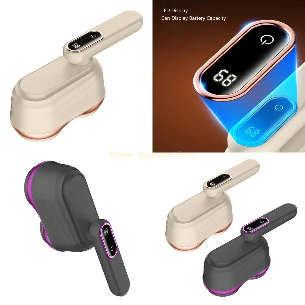 

D0AB Powerful Rechargeable Lint Shaver with LED Display For Clothes Sofa And Carpet