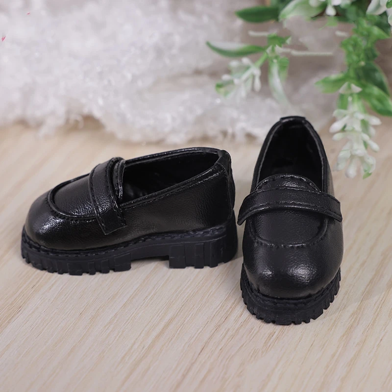 

BJD doll shoes suitable for 1/4 size casual all-match black leather BJD doll shoes 1/4 doll accessories