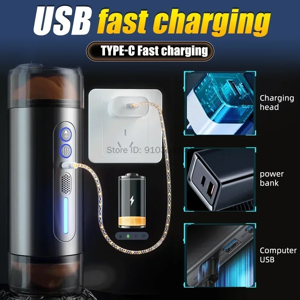 Two Head Use Deep Throat Realistic Vagina Oral Mouth Sex Vibrating Sex Machine Male Automatic Masturbation Cup Sex Toys for Men view 6
