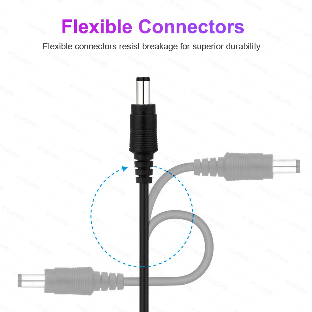 보안 CCTV IP 카메라용 전원 어댑터 연장 케이블, 5.5x2.1mm DC 플러그, 길이 3 m, 32.8ft, DC 12V