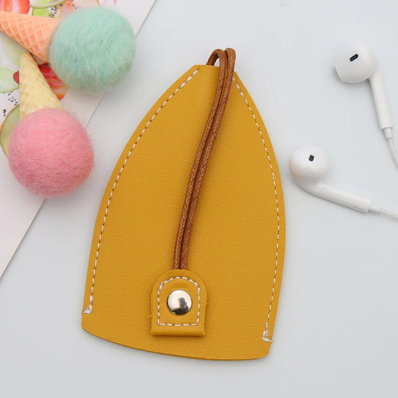 Customize initials Leather keychain Key Box Cute Pull Out Wallets Case PU Leather Key Case Pull Type Pocket Key Holder For Keys image 6