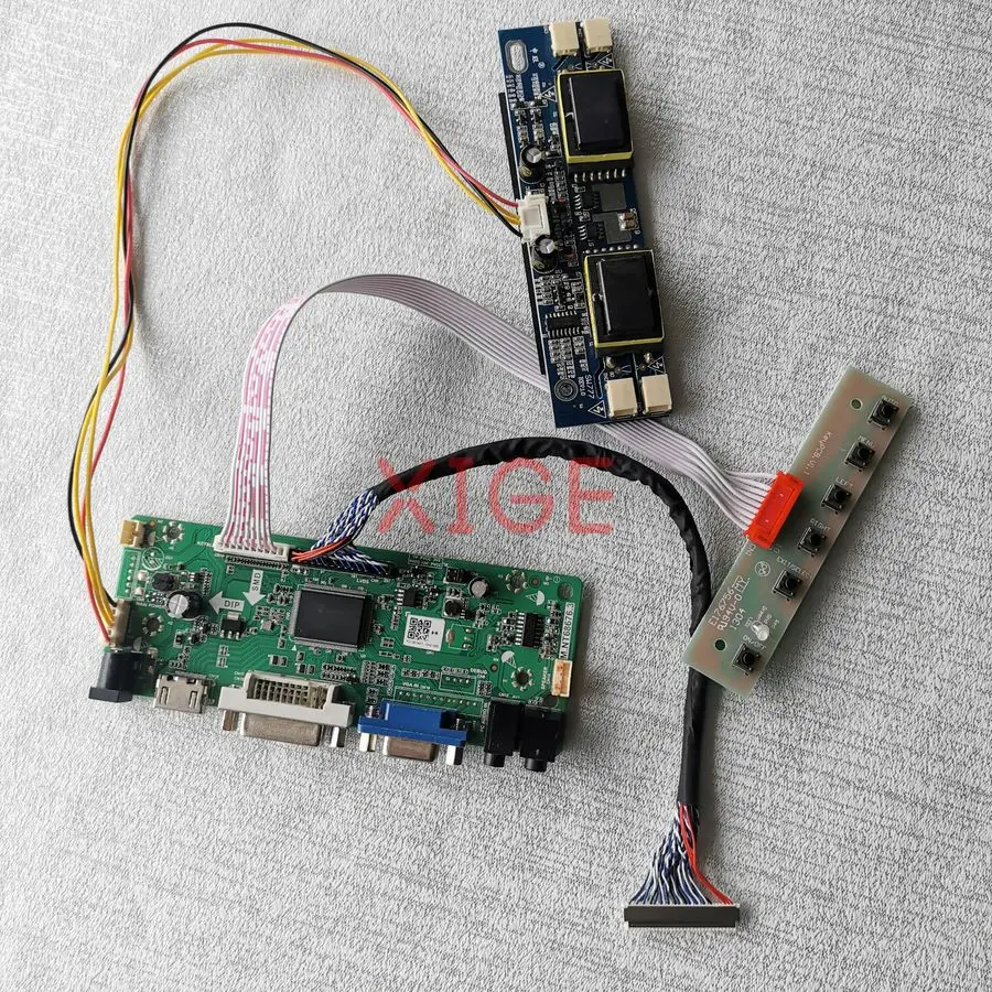 

Плата контроллера экрана подходит для LM230WF1 LTM230HT01 LTM230HP01 MT230DW01 1920x1080 4-CCFL VGA DVI HDMI 1920*1080 30-контактный комплект LVDS DIY