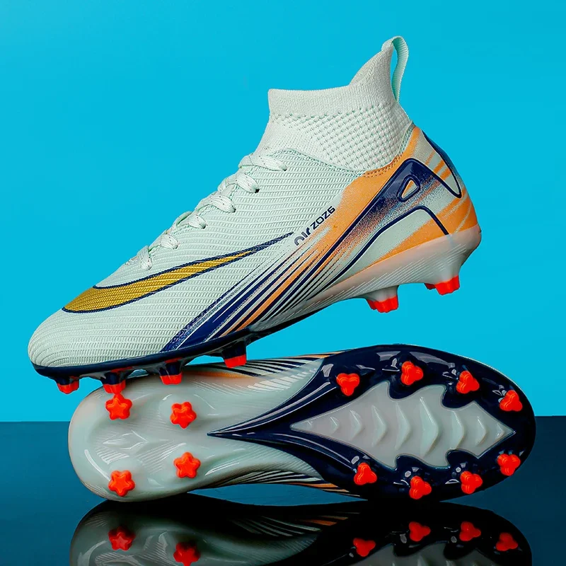 

New Men Soccer Shoes Outdoor Indoor Football Boots High Ankle Non-Slip Sports Shoes Ultralight High-quality Futsal Non-Slip