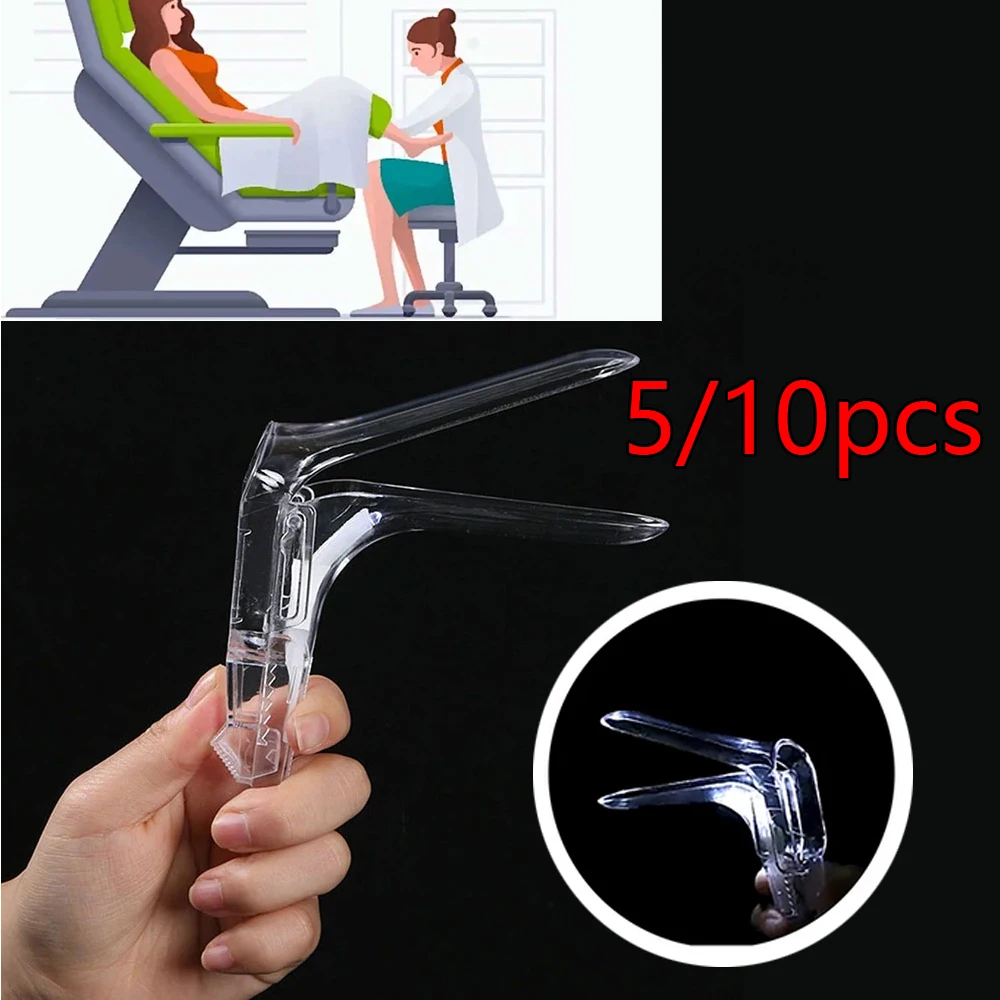 5/10Pcs Adult Female Clear Plastic Vagina Device Genitals Anal Vaginal Dilator Colposcopy Speculum