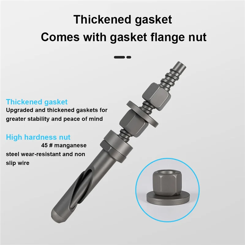 A74E-4Pc broca de água suporte de perfuração especial fixo destacável reutilizável parafuso de expansão interna conjunto