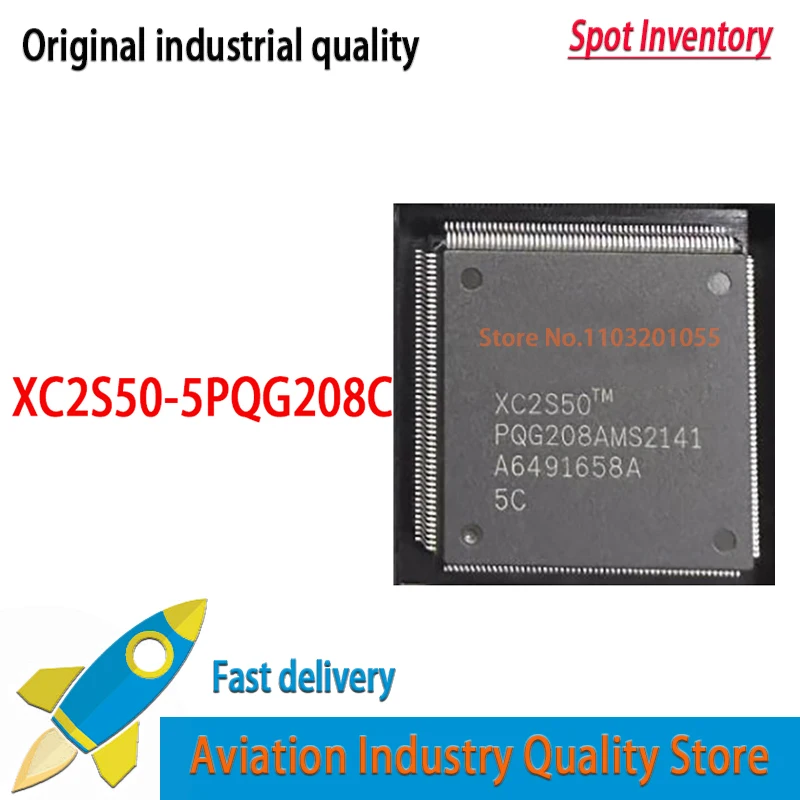 

1~5pcs/lot XC2S50-5PQG208C XC2S50-PQG208 XC2S50 QFP-208 NEW and Original in Stock