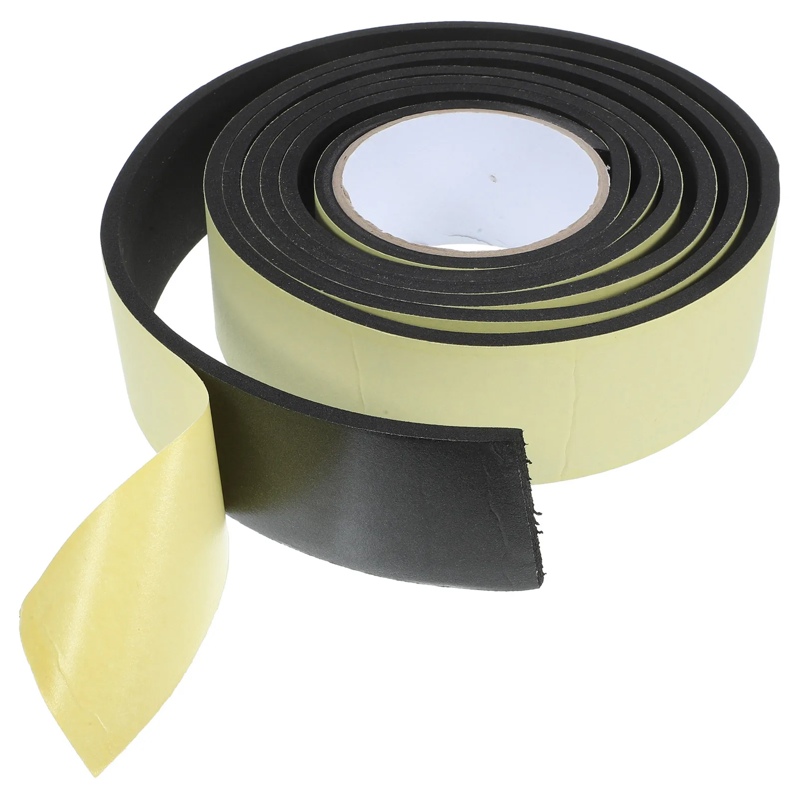 1 Roll Black Foam Adhesive Tape Thick Protective Strip Door Weather Stripping Door Seal Insulation Tape Weather Stripping