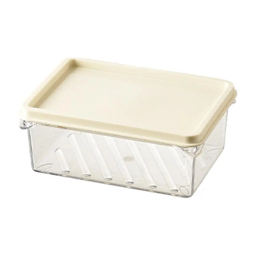 

Storage Organizer Box Fresh-keeping Box Stackable Food Grade Fruit Vegetable Storage Box with Lid Capacity for Transparent