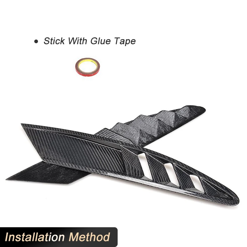 Full Carbon Fiber Front Air Intake Vents Trim for Ferrari 458 Base Coupe 2011-2013 Car Front Air Vent Mesh Covers Fender Trims