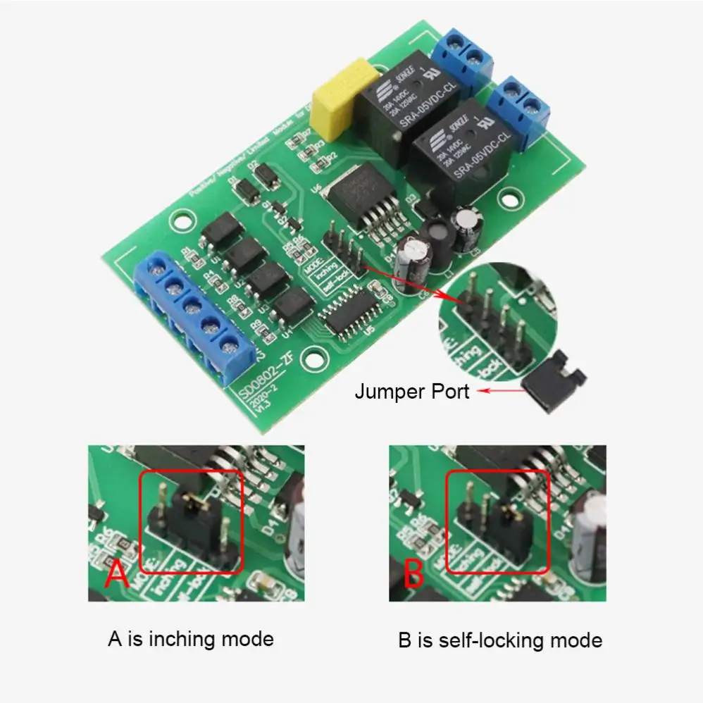 4V - 40V Forward Reverse Controller DC Motor Driver Control Modules for DIY Toy with Jog Mode, Self-locking Mode