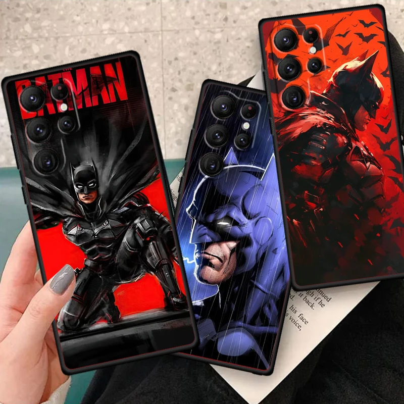 B-Batmans Cartoon Cool For Samsung Galaxy S24 S23 S22 S21 S20 FE S10 S10E Plus Ultra Pro Lite 5G Black TPU Phone Case