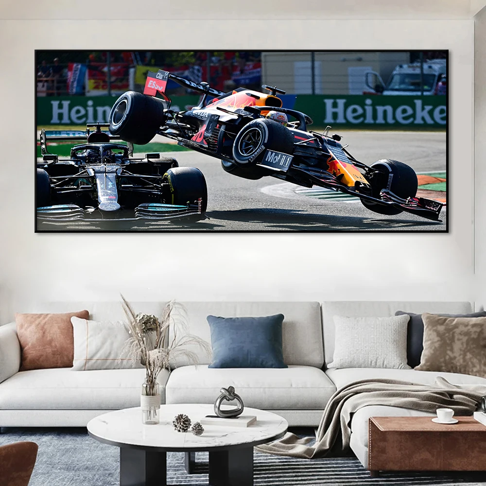 2021 F1 Famous Scene Photos, Canvas Print Poster, Modern Wall Art, Exciting Picture, Living Room Racing Fans Home Decor Cuadros