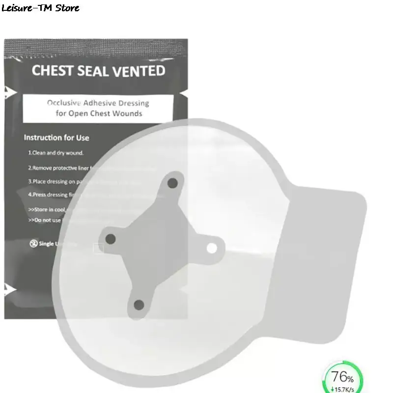 1PC Medical Chest Seal Vented North American Rescue Hyfin Chest Seal Outdoor Emergency Medical Treatment