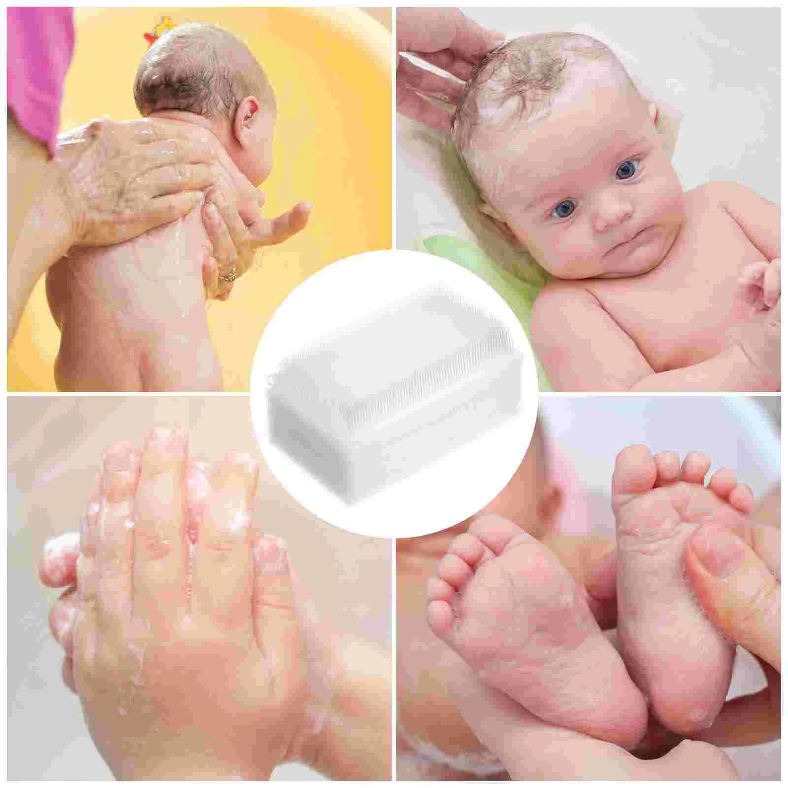 Soft Bristle Facial Brush Therapressure Therapy Baby Scalp Scrubber Newborn Mittens