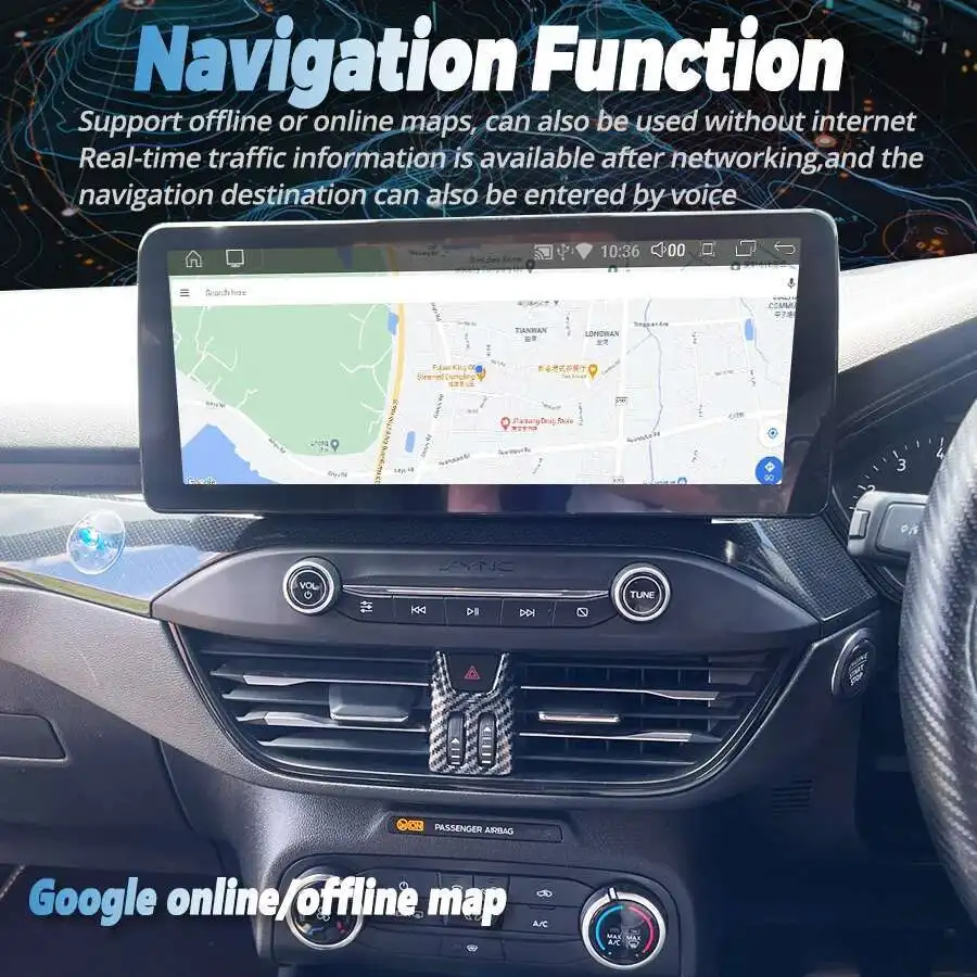 Dual System Touch Screen Car Radio Stereo For Ford Focus Mk4 2022 Android 13 CarPlay GPS Navigation Multimedia Video Player HU