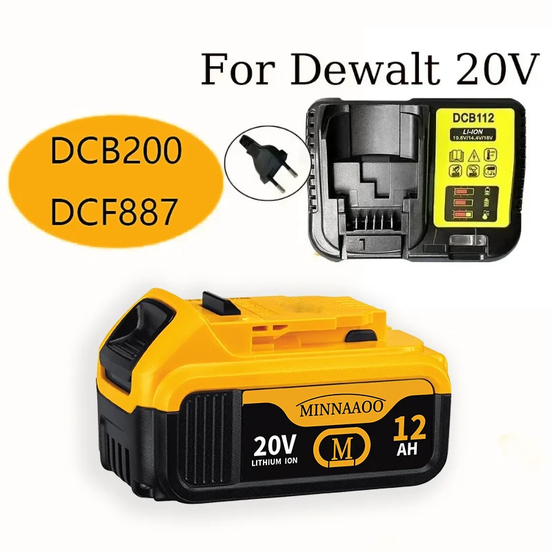 ✅Original For DeWalt 6Ah/5Ah/2Ah 20V battery replaceable DCB184 DCB200 DCF892 DCF845 DCF850 DCF911 DCD800 DCD805 Tools Battery