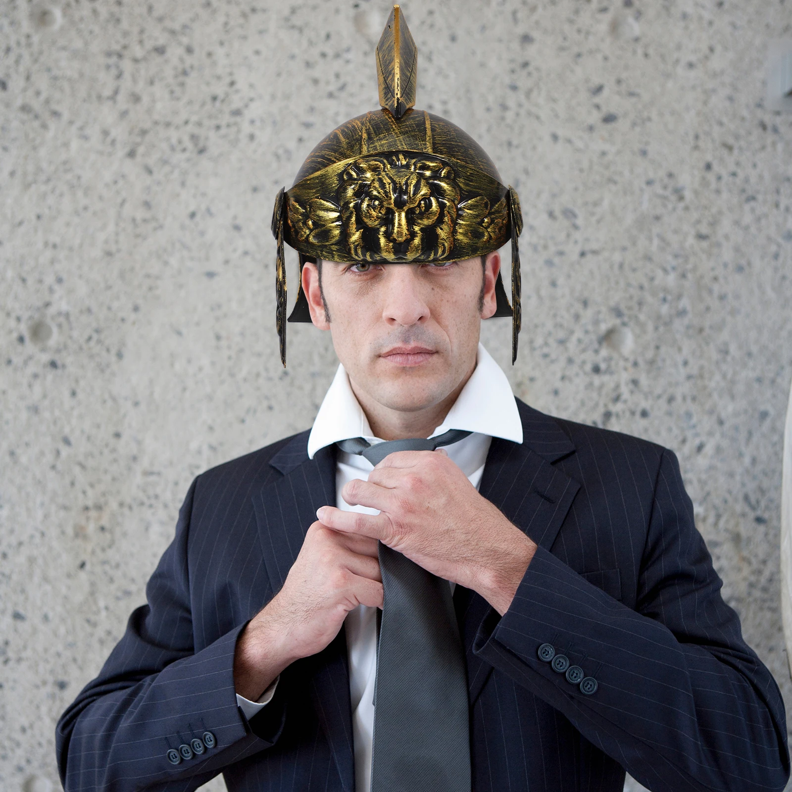 

Medieval Knight Hat Costume Cosplay Accessory Clothing Boys Roman Soldier Golden Greek