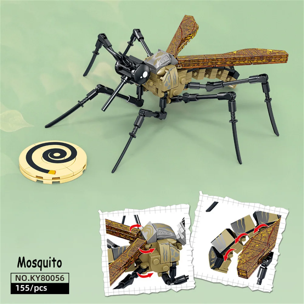Komplexes Mückenmodell-Bauset, 3D-Puzzle-Spielzeug zur Förderung der Hand-Augen-Koordination, Eine Faszinierende Sammlung für Neugierige Kinder