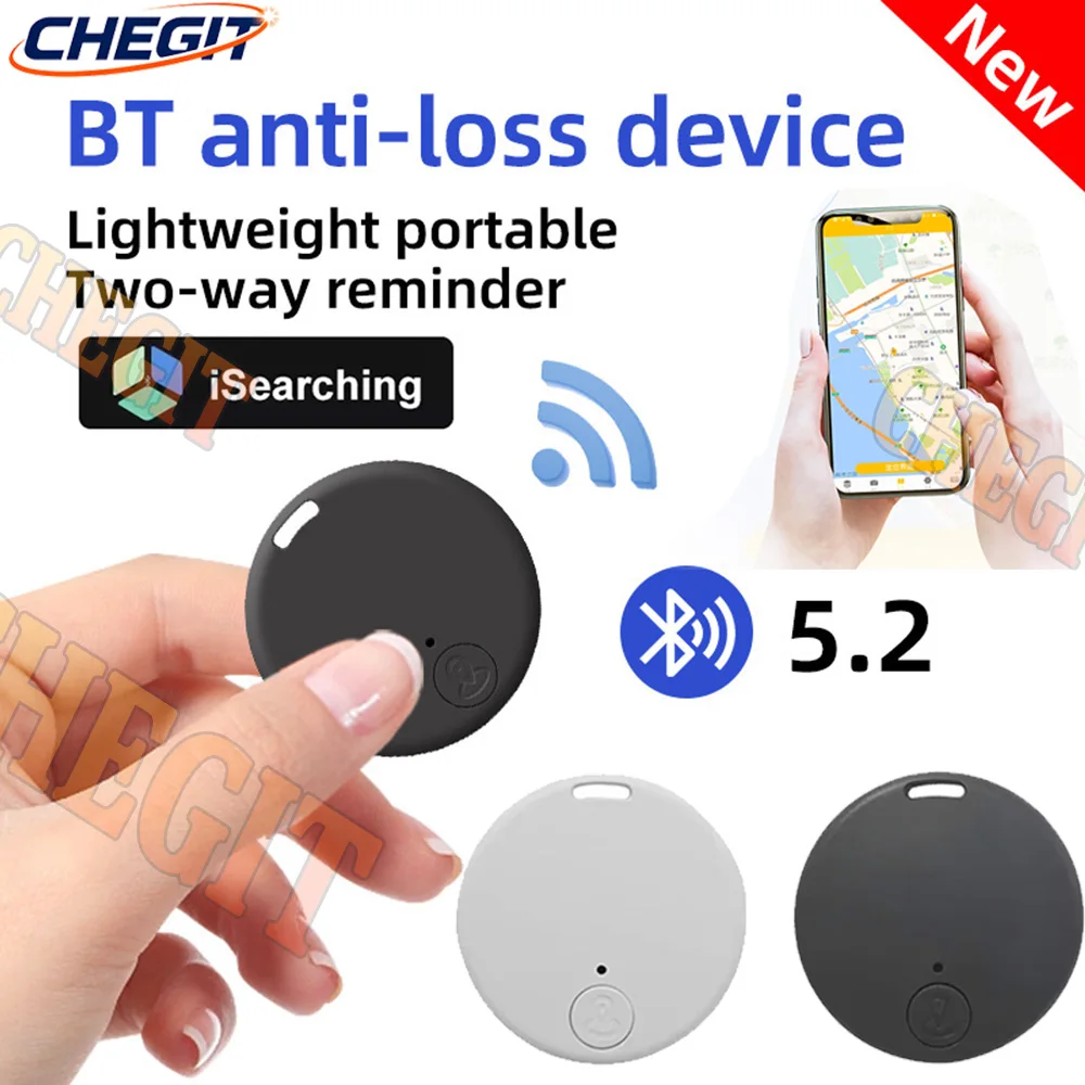 بلوتوث 5.2 جهاز تتبع صغير بنظام تحديد المواقع علامة مفتاح مكتشف الطفل الكلب الحيوانات الأليفة موقع المقتفي جهاز تعقب ذكي مركبة مكافحة خسر