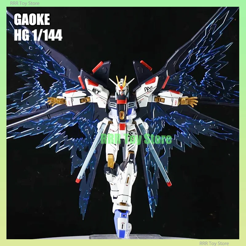 In Stock Gaoke HG 1/144 Strike Freedom With Wing Of Light Assembly Model Kit ZGMF-X20A Action Figures Robot Plastic Model Toy