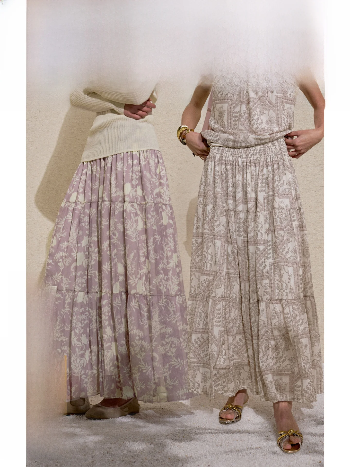 

Юбка-полусолнце ZhiZhi в богемном стиле с цветочным принтом, женская летняя юбка-тортик для отпуска, с высокой талией, из полиэстера, мягкая, глянцевая