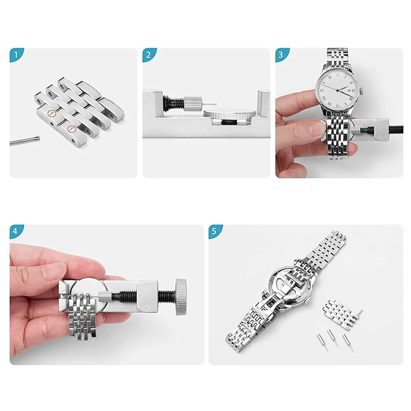 Watch Tool Kit Repair Replacement Tools, Watch Bands Link Remover Spring Bar Tool Kits