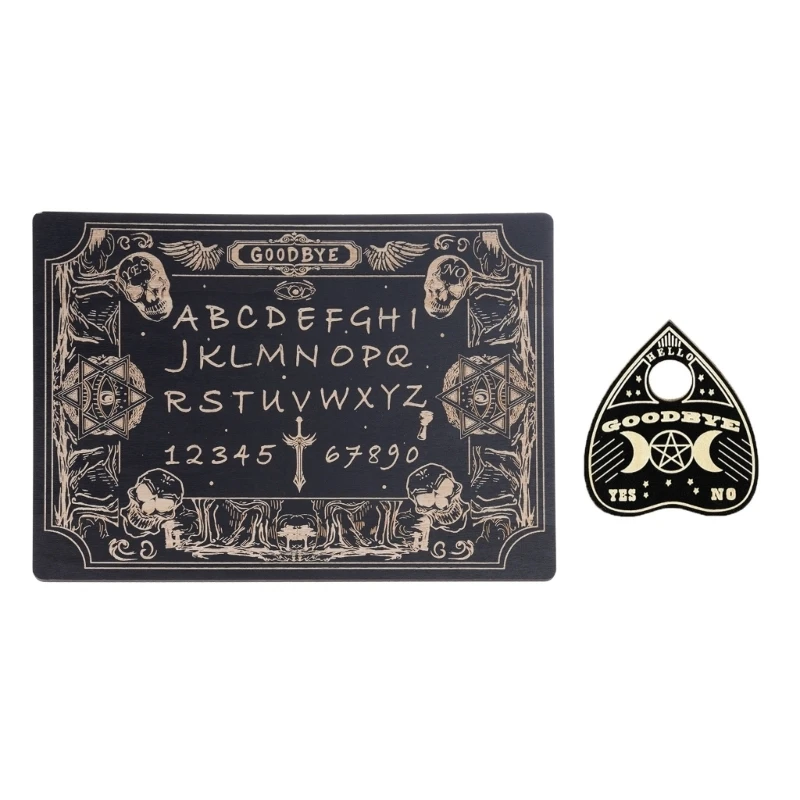   Metaphysical Message Board Wooden Talking Board with Planchette Spirits Board