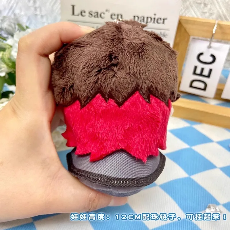 Anime Soft Plush Pendant Knapsack, GS Impact Cosplay, Kamisato Ayaka Gaming Xianyun, Adorável Postura Sentada, Chaveiro Presentes