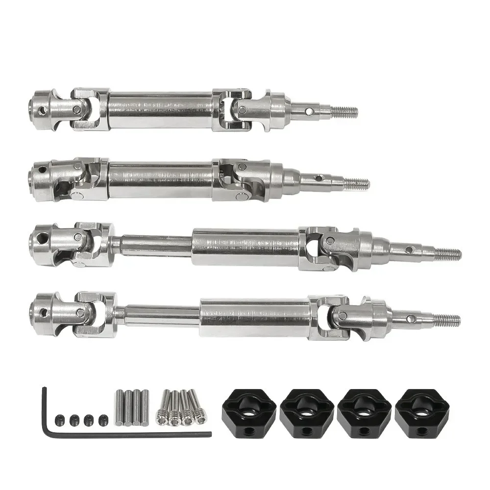 Stainless Steel Front Axle Shaft and Rear Drive Shaft For TRXS 1/10 Ford Fiesta ST Rally RC Car Upgrade Parts