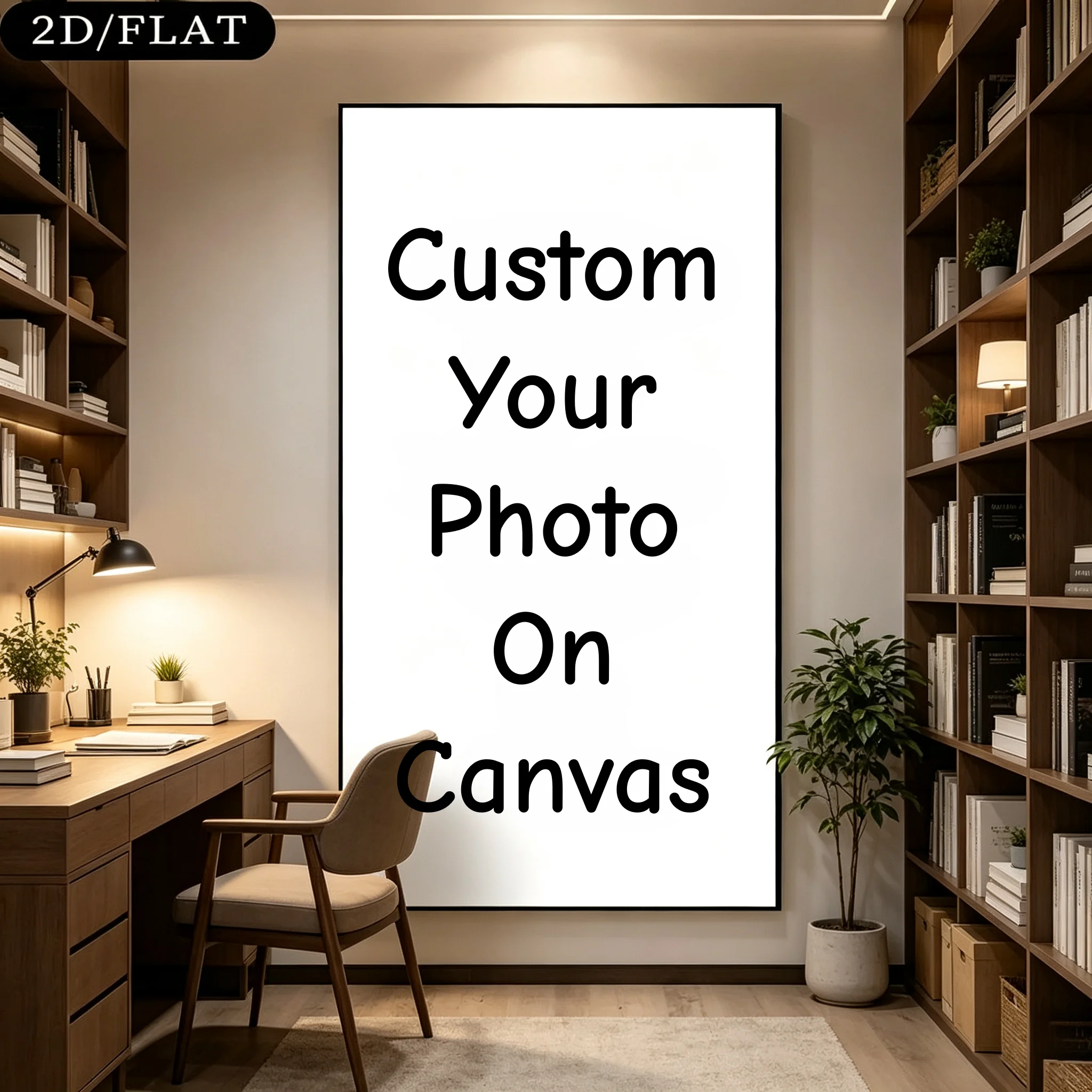 Large Vertically Poster Custom Canvas Printing Personalized Photo for Family Life Pets Scenery Anime Comics Movie Home Decor