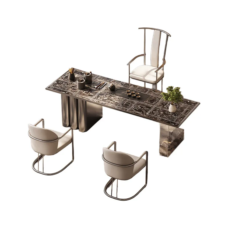 Slate large board tea table Household acrylic office tea table