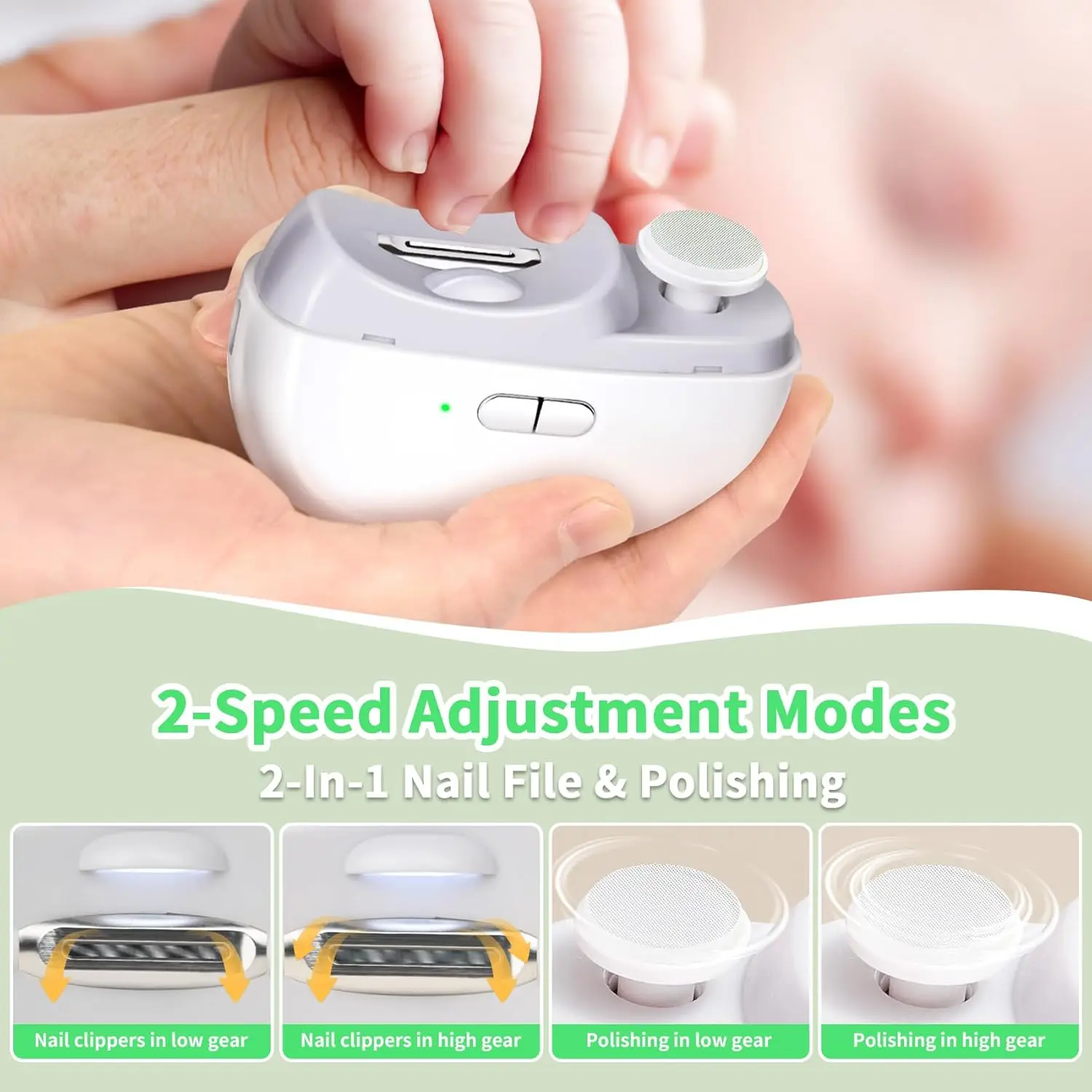 2 في 1 الكهربائية مسمار كليبرز مانيكير مكافحة سبلاش مسمار المتقلب للطفل إصبع تو مقص باديكير سميكة الأظافر أدوات القطع