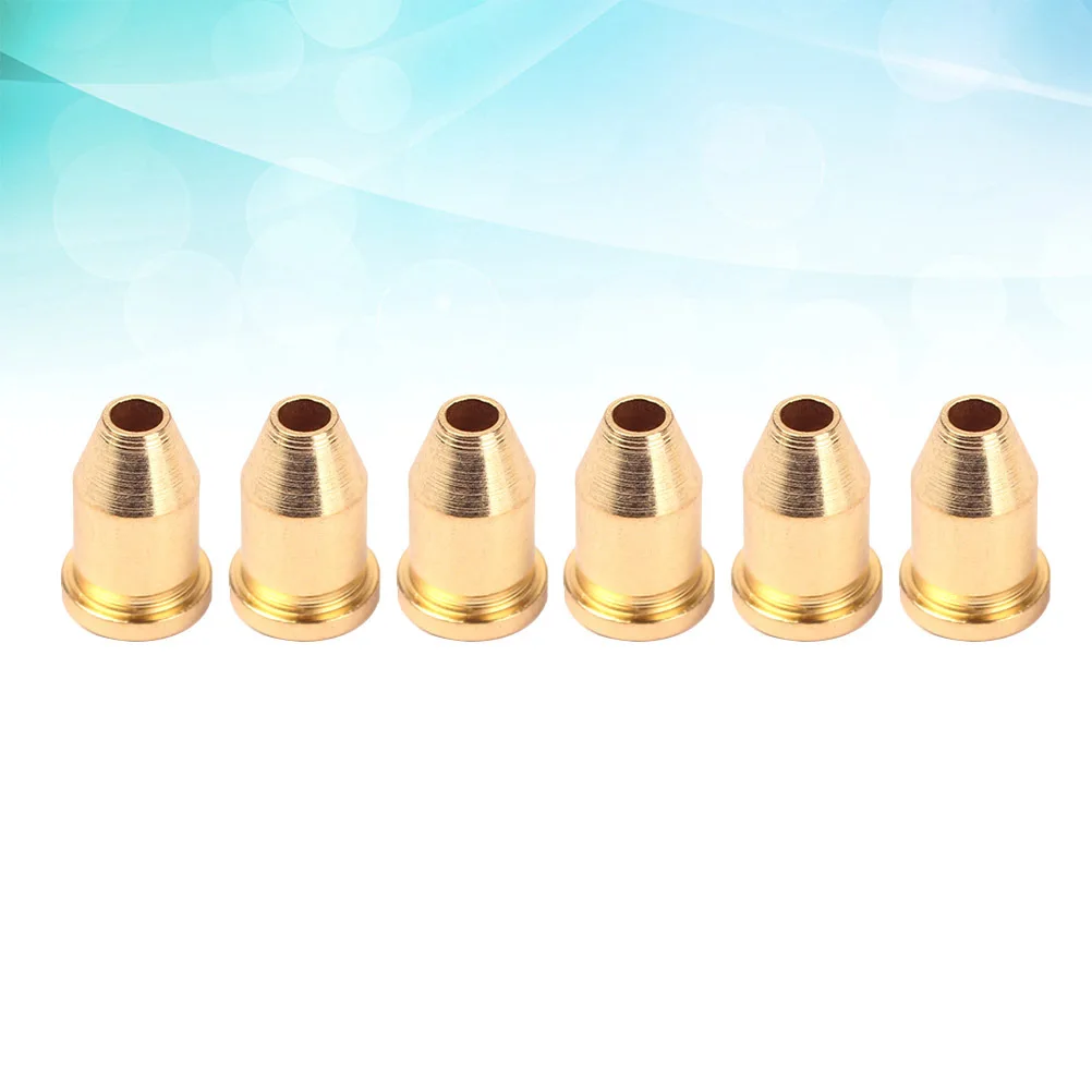 

6pcs Golden Guitar String Through Body Ferrules Mounting Buckle For Bullet Strings Replacement Parts Guitar Accessories