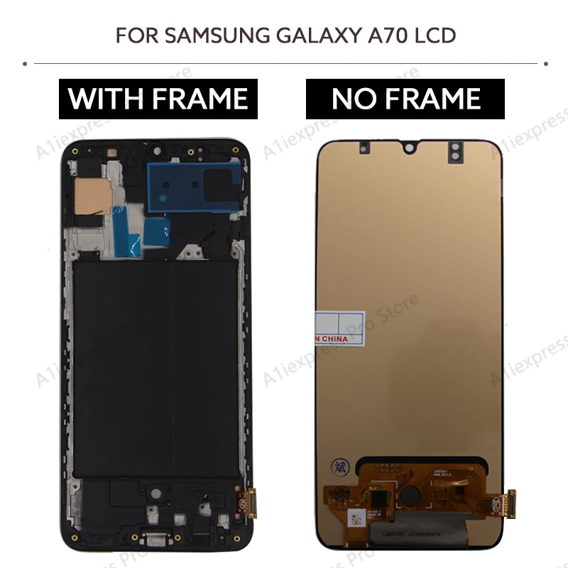 Do wyświetlacza LCD Samsung Galaxy A70 Zestaw digitizera ekranu dotykowego z ramką A705F A705W A705X A705U Części naprawcze ekranu LCD — zdjęcie produktu 5