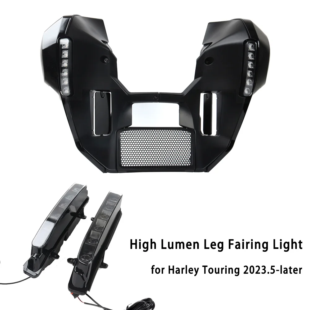 

Motorcycle Fairing Undercover Turn Signal Daytime Running Light Integrated Design For Harley Touring CVO Street Road Glide 23up