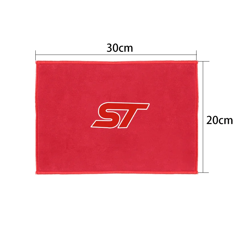 Microfiber Towel Car Cleaning Care Tools Accessories For Ford ST Focus mk2 mk3 Fiesta mk7 Ranger Mondeo mk4 S-MAX Kuga Mustang