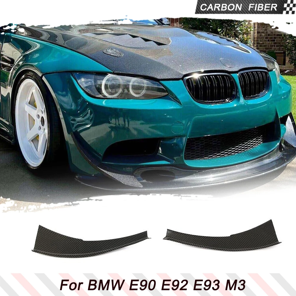 

Car Front Bumper Lip Splitters Canards for BMW 3 Series E92 E90 E93 M3 Non M Sport 2 Door 4 Door 2007 - 2013 Carbon Fiber