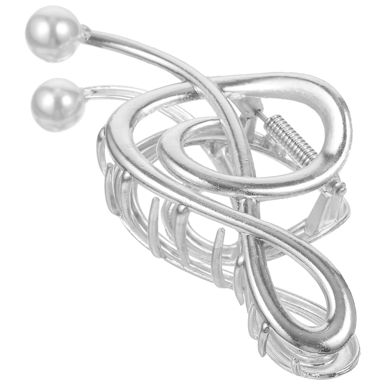 

Pearl Embellished Music Note Clip Large Claw Clips for Thick Sturdy Metal Hairpin Golden Design Comfortable Hair Claw for Women
