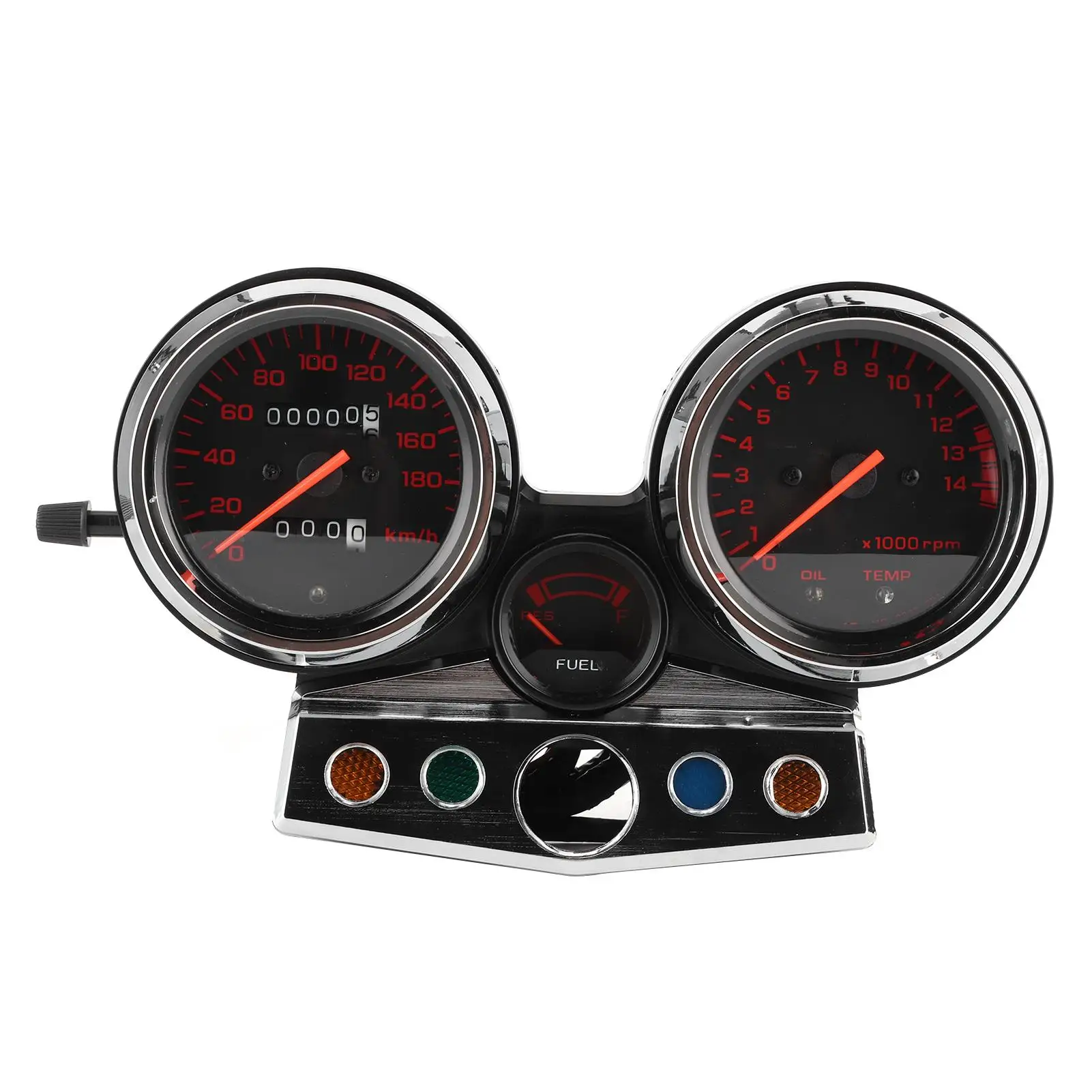 

auto accessories gauge panel Motorcycle Instrument Cluster Gauges Assembly Speedometer Odometer Red Scales Fit for Honda CB400