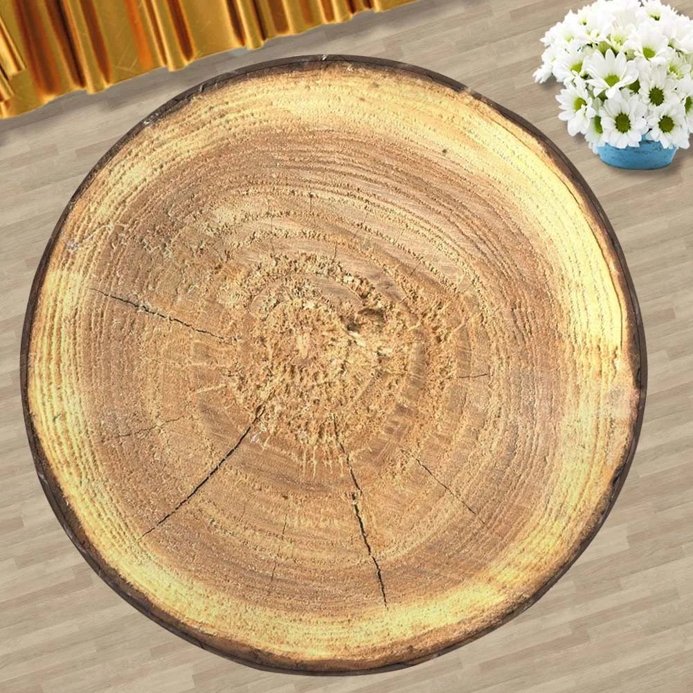 Round Sports Play Rug – Soccer Ball & Baseball Print, Soft Non-Slip Carpet for Playroom, Toddler & Kids’ Bedroom