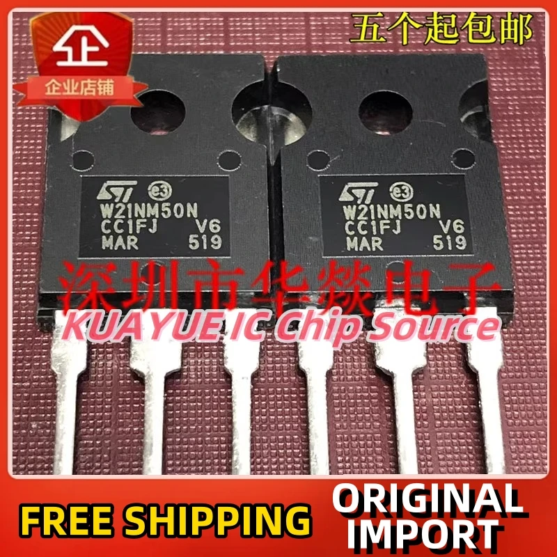 10PCS-30PCS  W21NM50N STW21NM50N TO-247 500V 18A   Fast Shipping Quality Guarantee