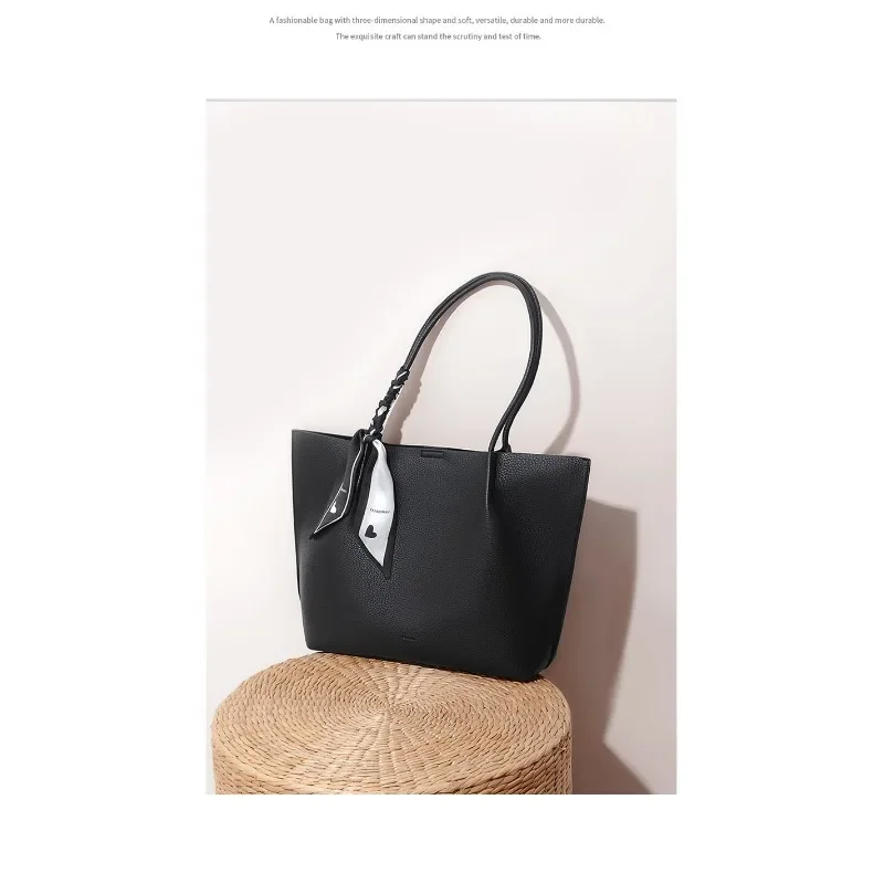 2024Trendy Fashion Women's Bag Commuting Large Capacity Tote Bag Versatile Western Style Shoulder Bag High-end Exquisite Handbag