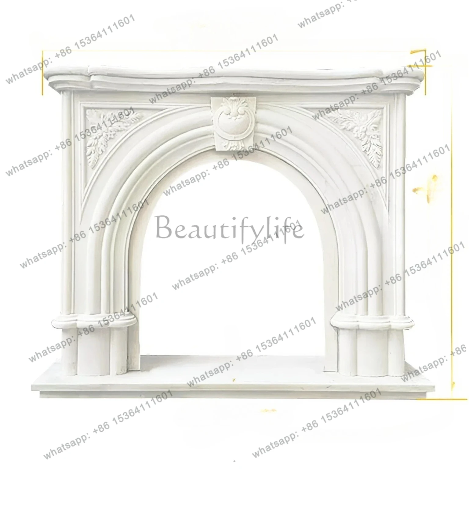 Marble fireplace European fireplace rework French style wind explosion fireplace French style