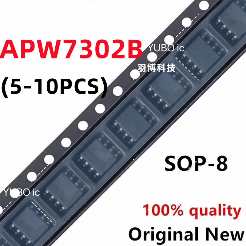 

(5-10piece)100% New APW7302BKAI-TRG APW7302B APW7302 sop-8