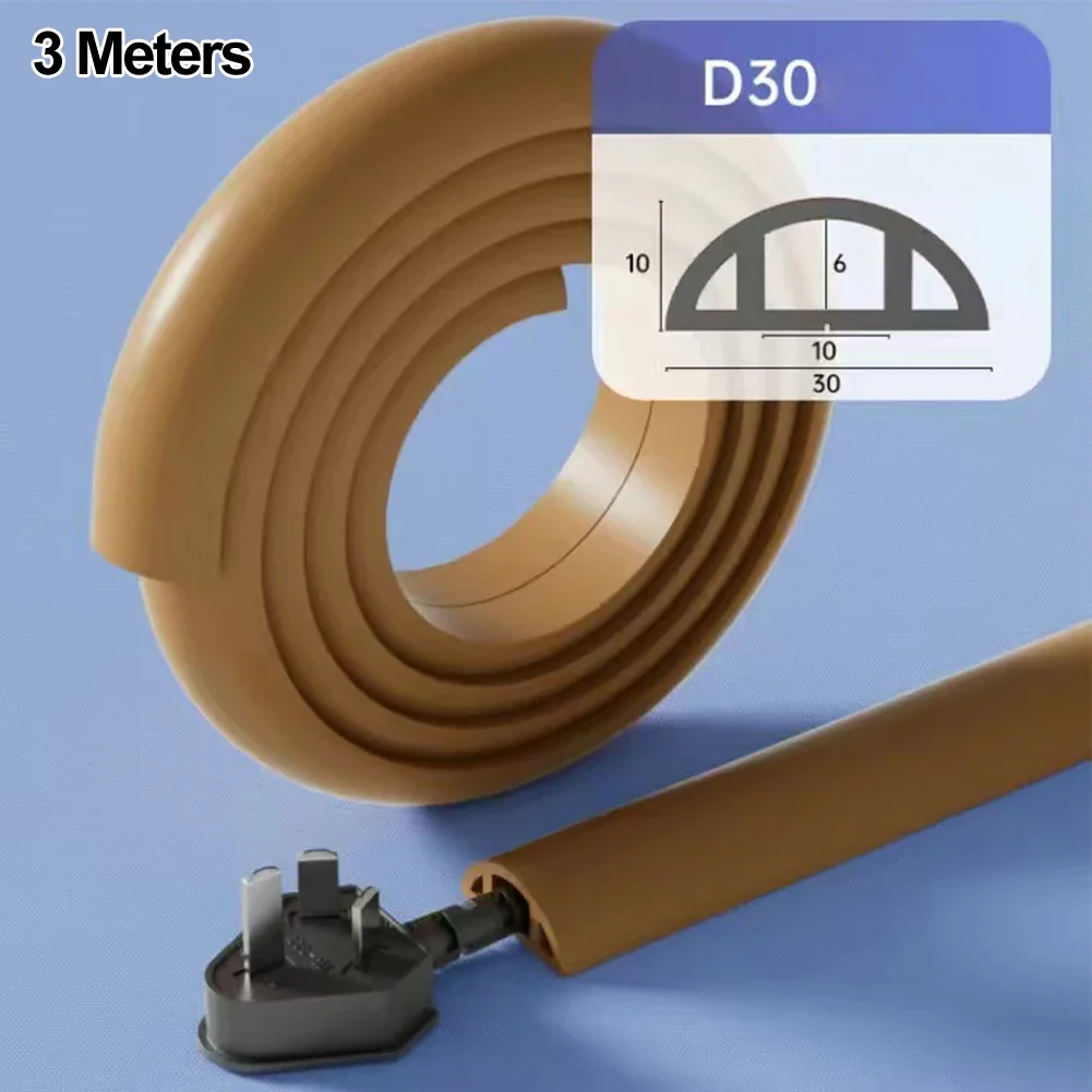 PVC Suitable For Floor And Wall Cords Meters Flexible Suitable For Floor And Wall Flexible Floor Cable Protector
