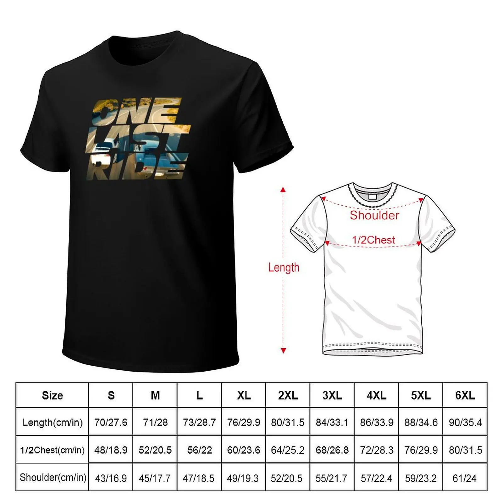 Fast & Furious - One Last Ride T-Shirt quick-drying summer top men t shirts high quality