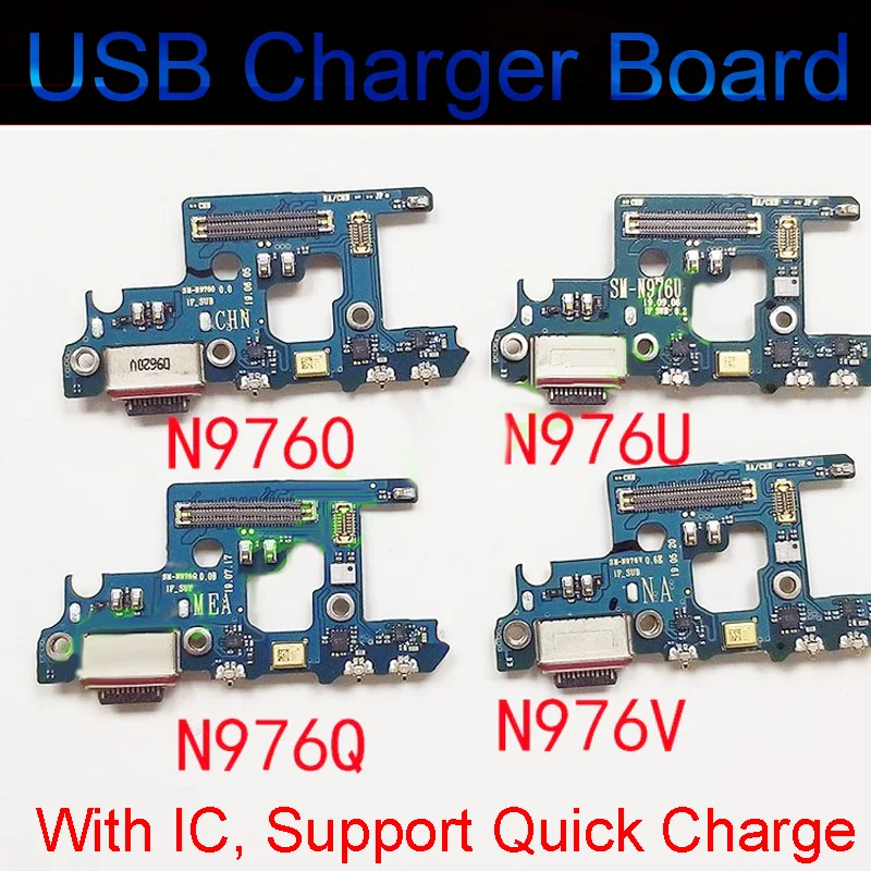 USB Charge Board Port Parts For Samsung Galaxy Note 10 Plus Lite N970F N970U N976V N970V N976B/N N976F N976U N9750 N975U N770F