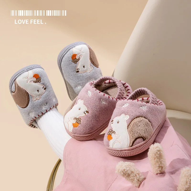 MELITTDEER Boys and Girls' Indoor Slippers, kids slippers for autumn & winter, Warm Toddler Slippers for Ages 1-5, Three Color view 5