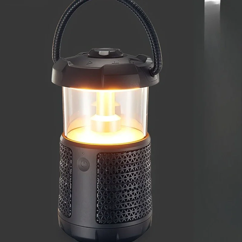 Outdoor camping light audio atmosphere portable large volume subwoofer portable waterproof wireless bluetooth small speaker