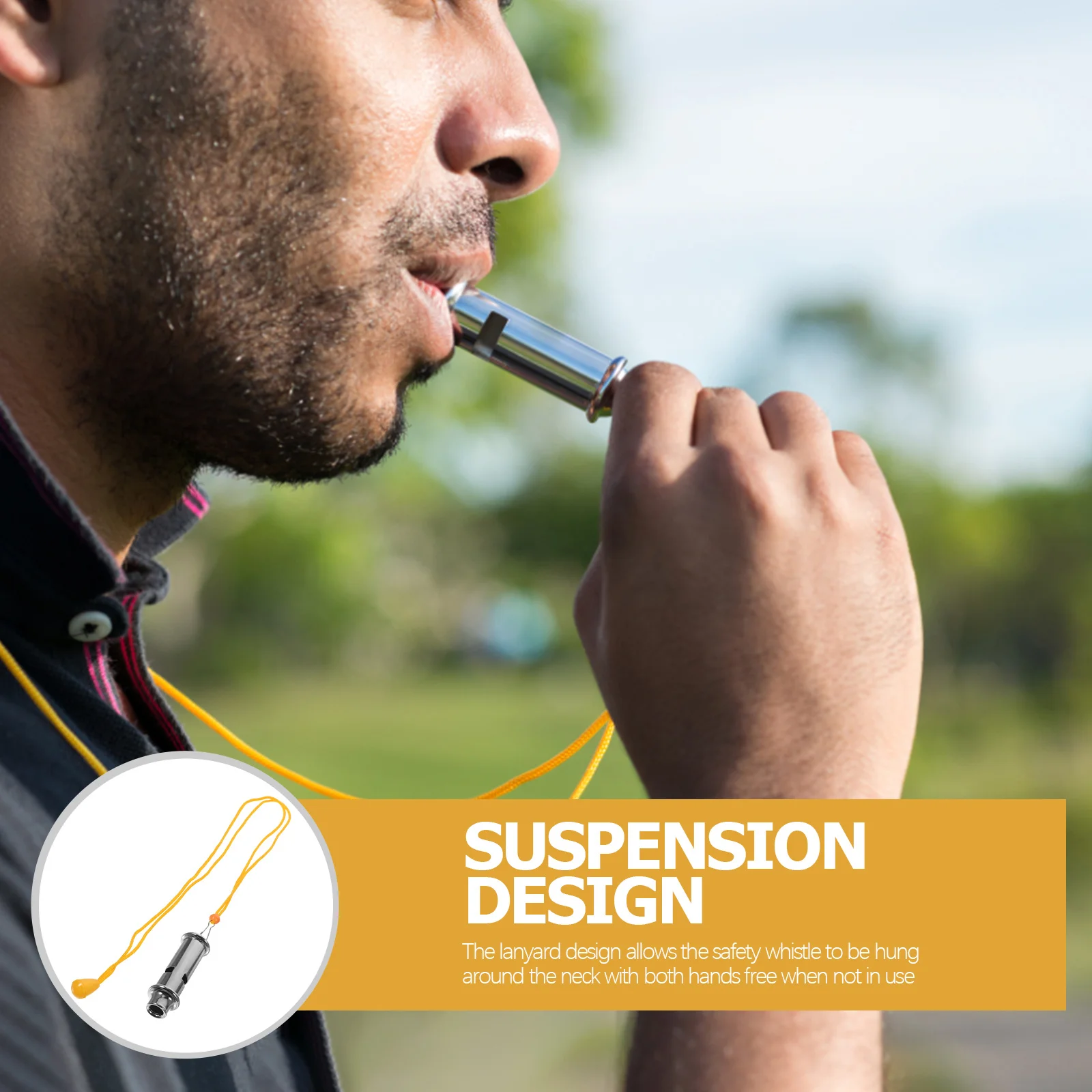 

Whistle Emergency Survival Whistles Hiking Gear Camping Signal with Lanyard High-frequency